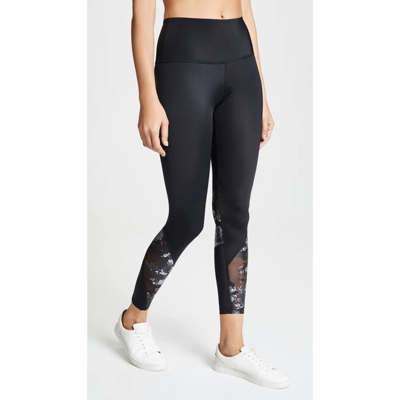 Beyond Yoga Pants - Beyond Yoga Compression Extend High Waisted Midi Leggings Foil Floral M H14169
